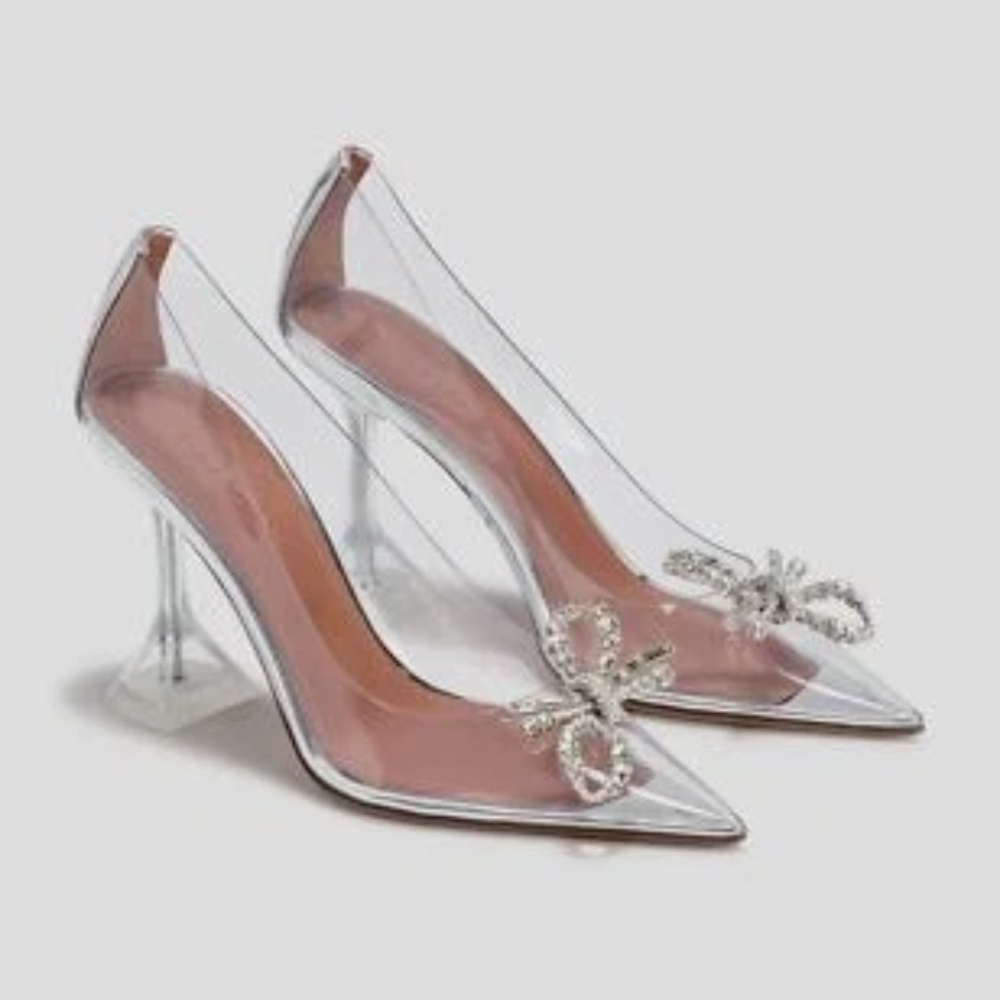 Amina Muaddi Rosie Glass Pump PVC